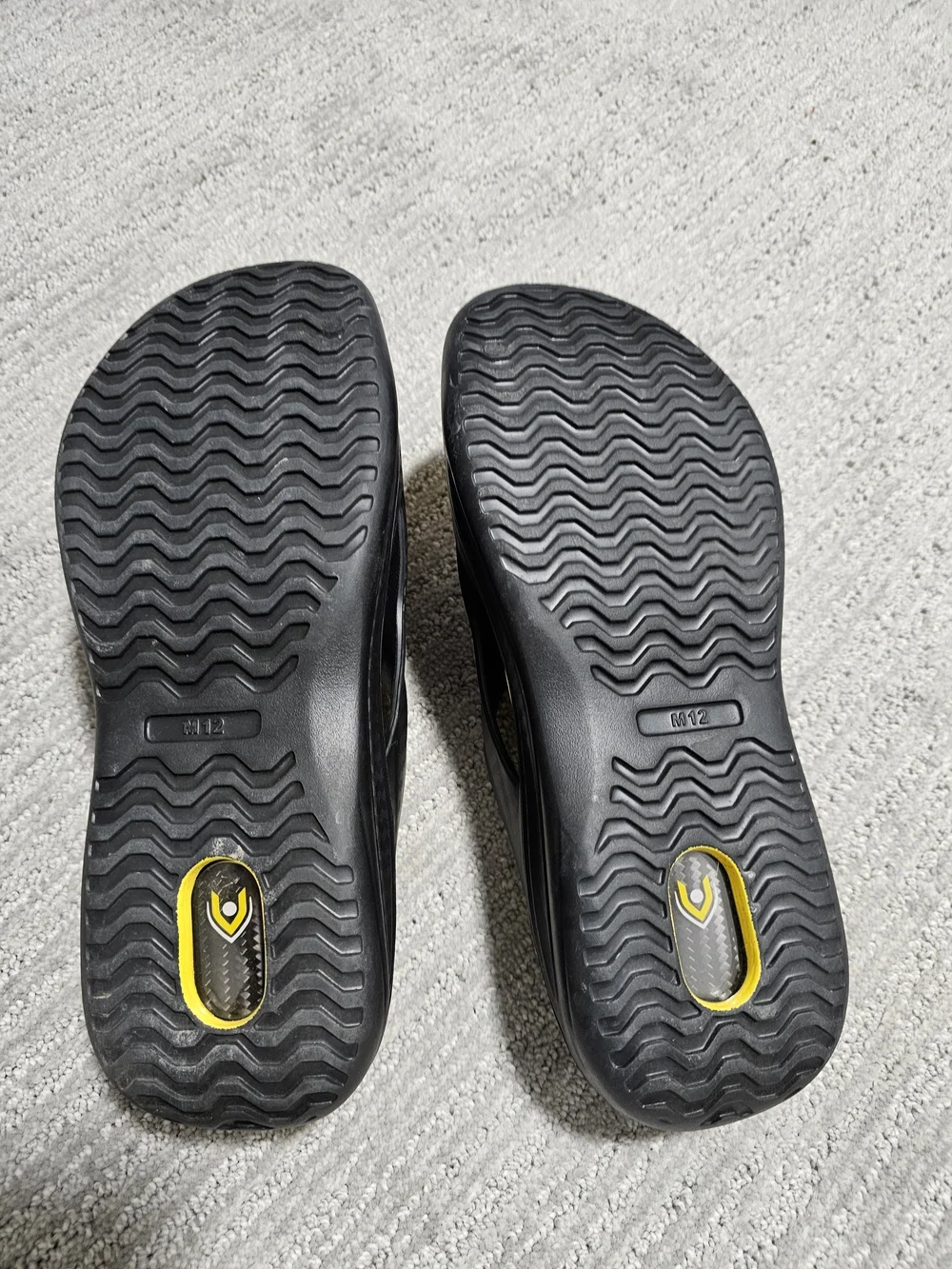 Men’s VKTRY Black & Yellow Slides